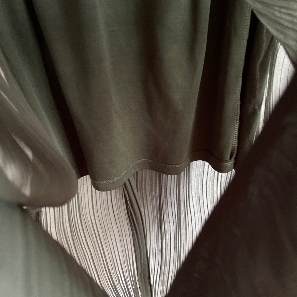 Anthropologie Pleated Sage Maxi Skirt‎ Dark Green by Dear Creatures Size Small - Picture 11 of 13